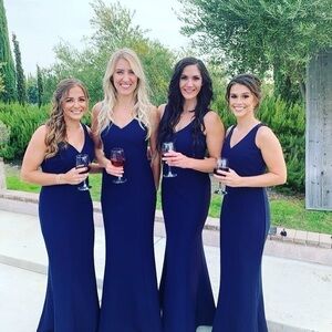 Show Me Your Mumu Bridesmaid dress, Medium, Navy